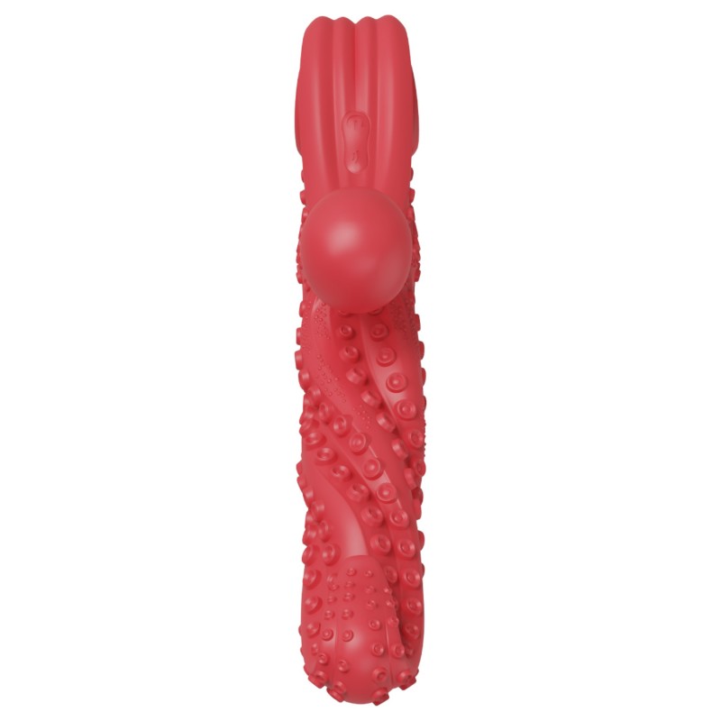 Monster Fuck - Csiklókaros polipkar vibrátor (piros) 123293 termék bemutató kép