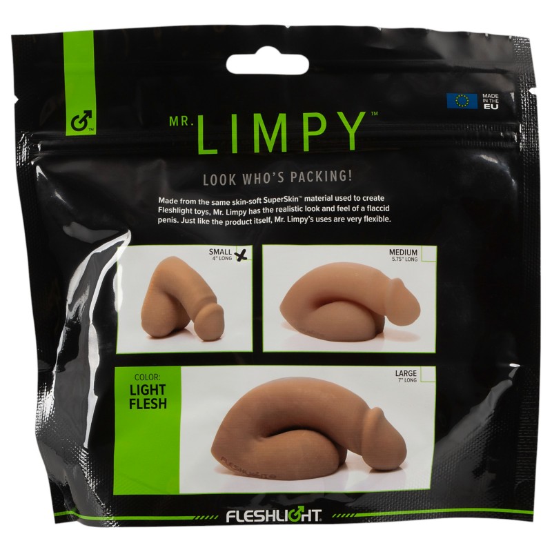 Fleshlight - Mr. Limpy - kis élethű dildó (testszínű) 104647 termék bemutató kép