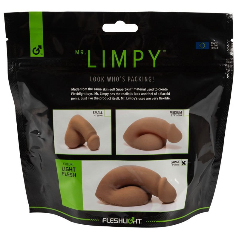 Fleshlight - Mr. Limpy - nagy élethű dildó (testszínű) 86185 termék bemutató kép
