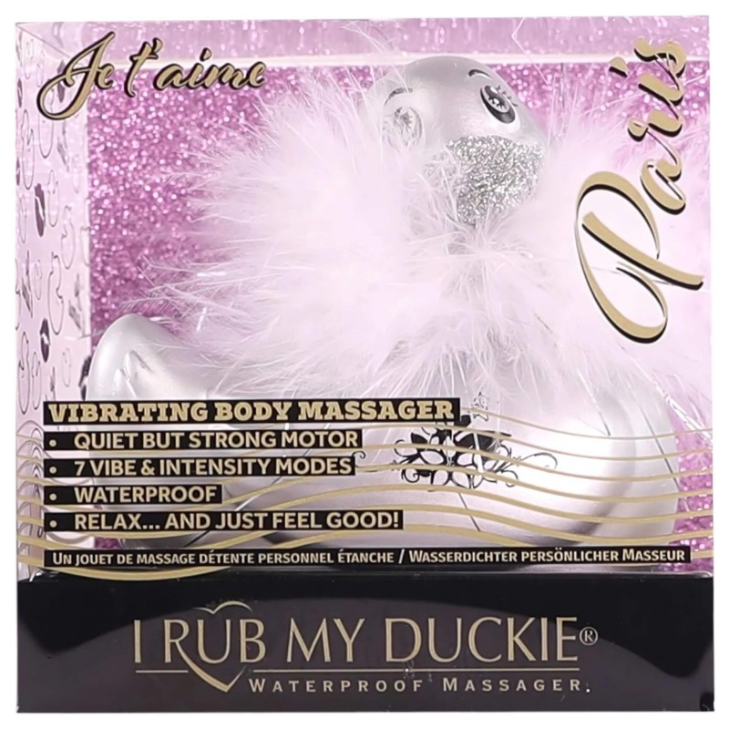 My Duckie Paris 2.0 - csikló vibrátor, csiklóizgató (ezüst) 156238 termék bemutató kép
