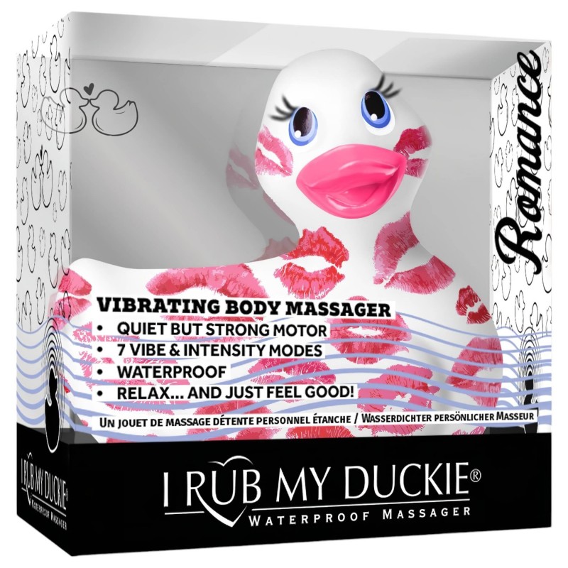 My Duckie Romance 2.0 - vízálló csikló vibrátor, csiklóizgató (fehér-pink) 156212 termék bemutató kép