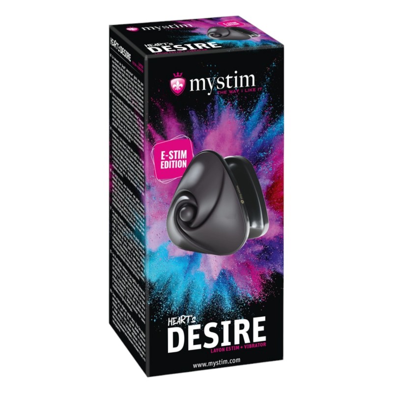 Mystim Heart's Desire - elektro csikló vibrátor (fekete) 96285 termék bemutató kép