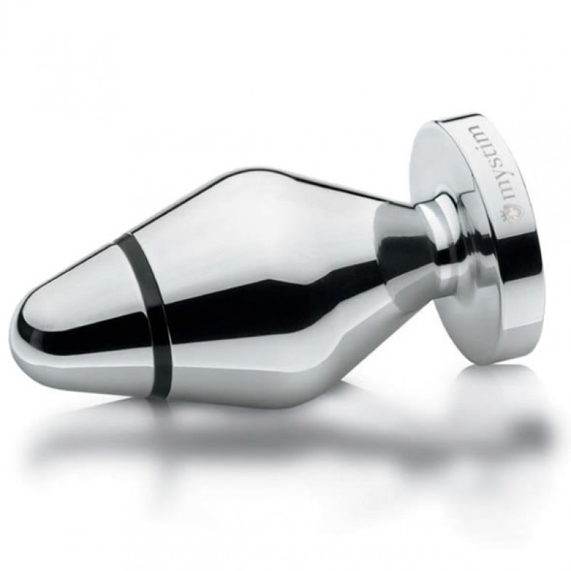 mystim Little John - elektro anál plug - ezüst (nagy) 13940 termék bemutató kép