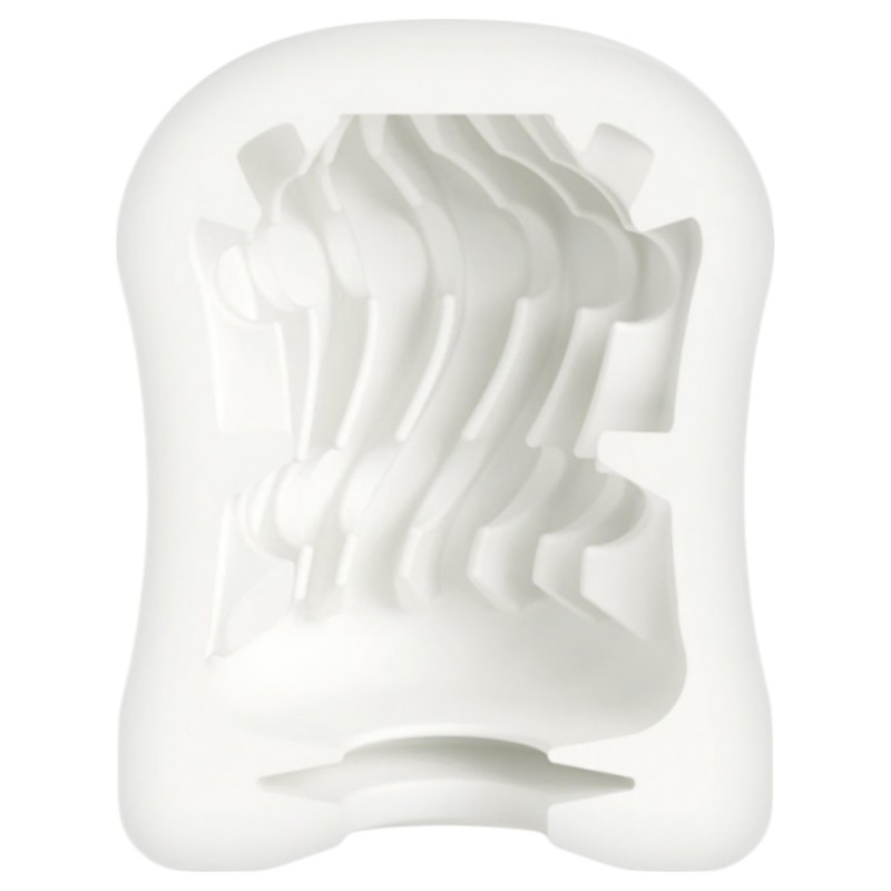 mystim MasturbaTIN Swirl Girl - hullámos maszturbátor férfiaknak (fehér) 162597 termék bemutató kép
