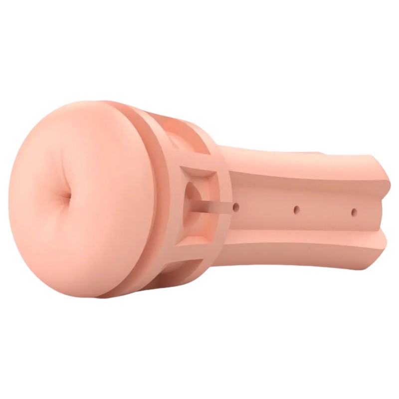 mystim Opus E Anus - elektro műpopsi maszturbátor (natúr-fekete) 114472 termék bemutató kép