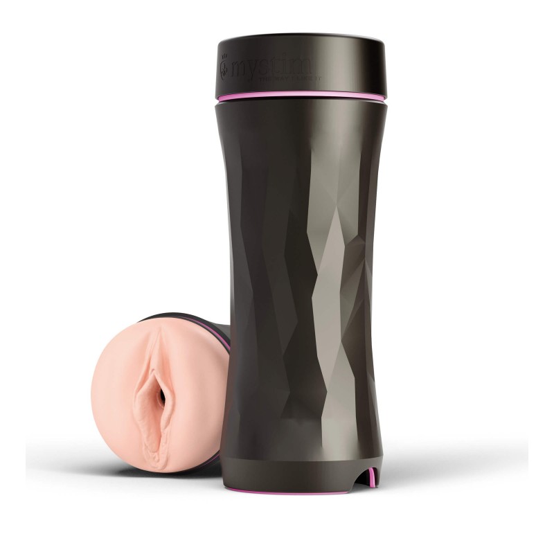 mystim Opus E Vagina - elektro műpunci (natúr-fekete) 29019 termék bemutató kép