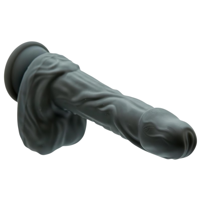 Naked Addiction - élethű lökő-forgó vibrátor (fekete) 162066 termék bemutató kép