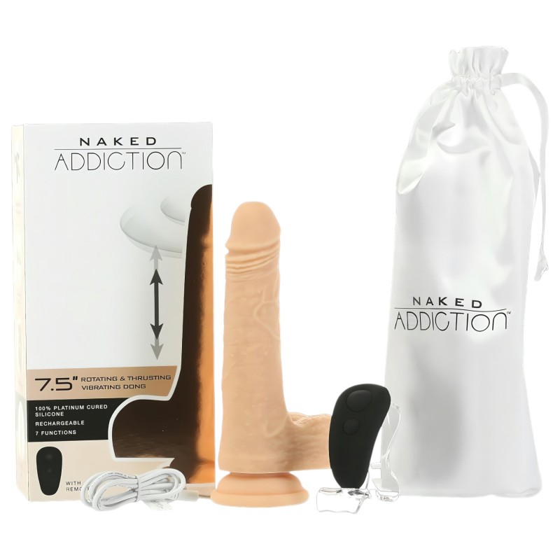 Naked Addiction Thrusting 7,5 - lökő vibrátor (19 cm, testszínű) 144552 termék bemutató kép