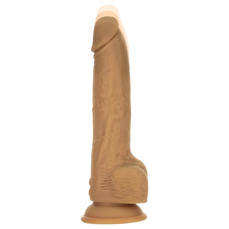 Naked Addiction Thrusting 9 - lökő vibrátor - sötét (23 cm) 129406 termék bemutató kép