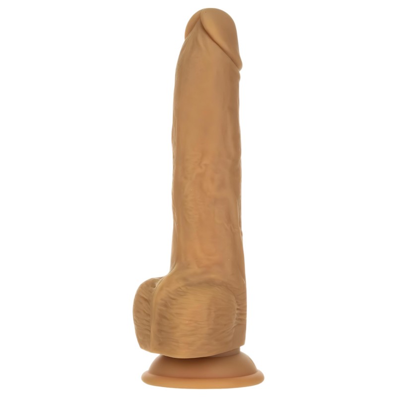 Naked Addiction Thrusting 9 - lökő vibrátor - sötét (23 cm) 129408 termék bemutató kép