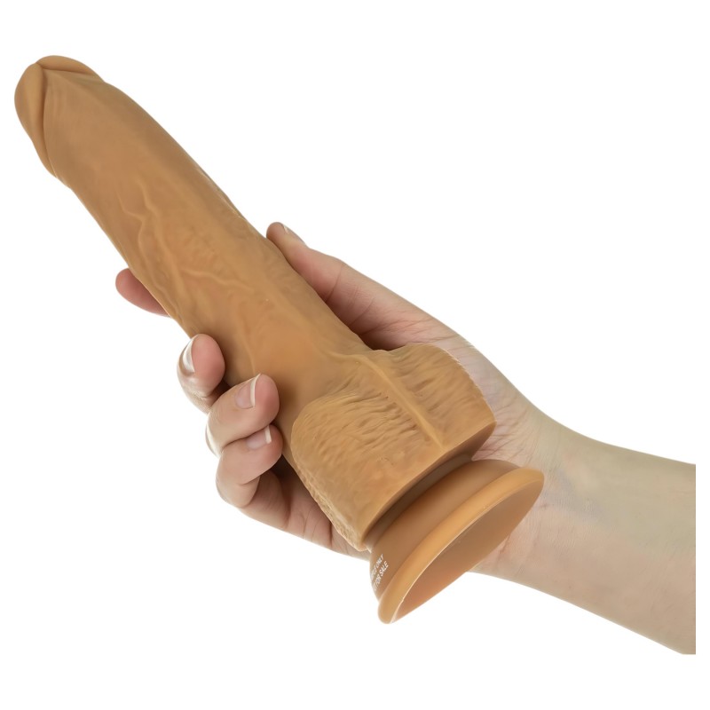 Naked Addiction Thrusting 9 - lökő vibrátor - sötét (23cm) 112214 termék bemutató kép