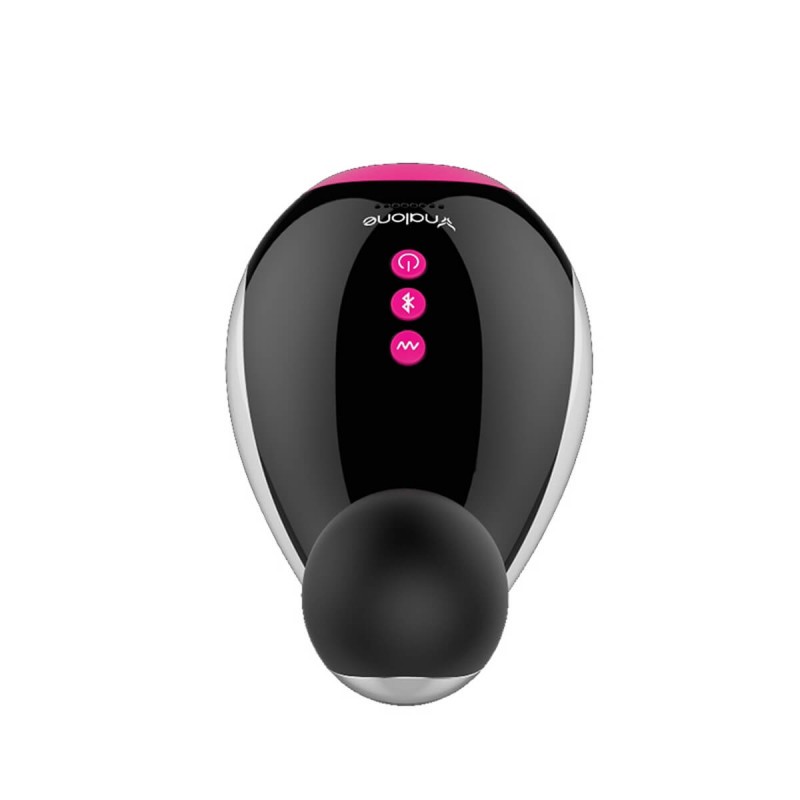 Nalone Oxxy - okos vibráló kényeztető ajkak (fekete-pink-fehér) 27289 termék bemutató kép