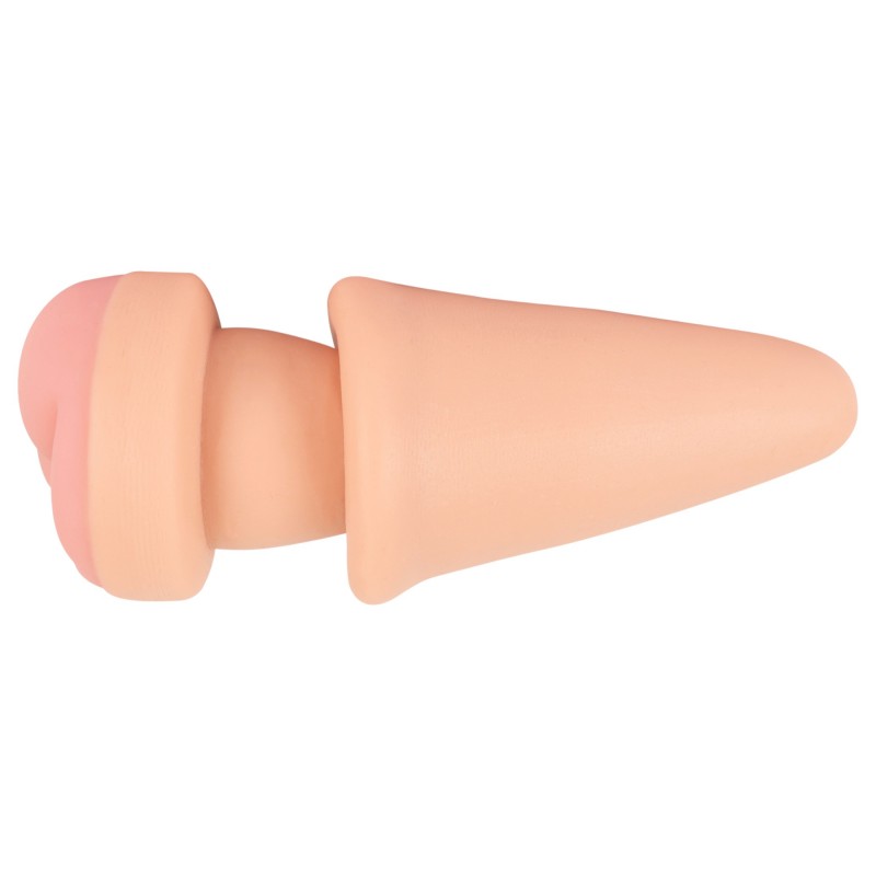 Nature Skin - anál plug és péniszköpeny (testszínű) 143189 termék bemutató kép