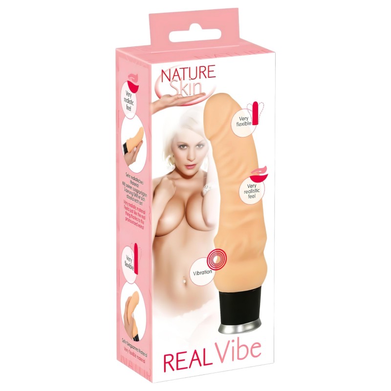 Élethű vibrátor - Nature Skin 157991 termék bemutató kép