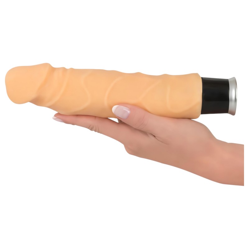 Nature Skin - élethű vibrátor (natúr, 23 cm) 130604 termék bemutató kép