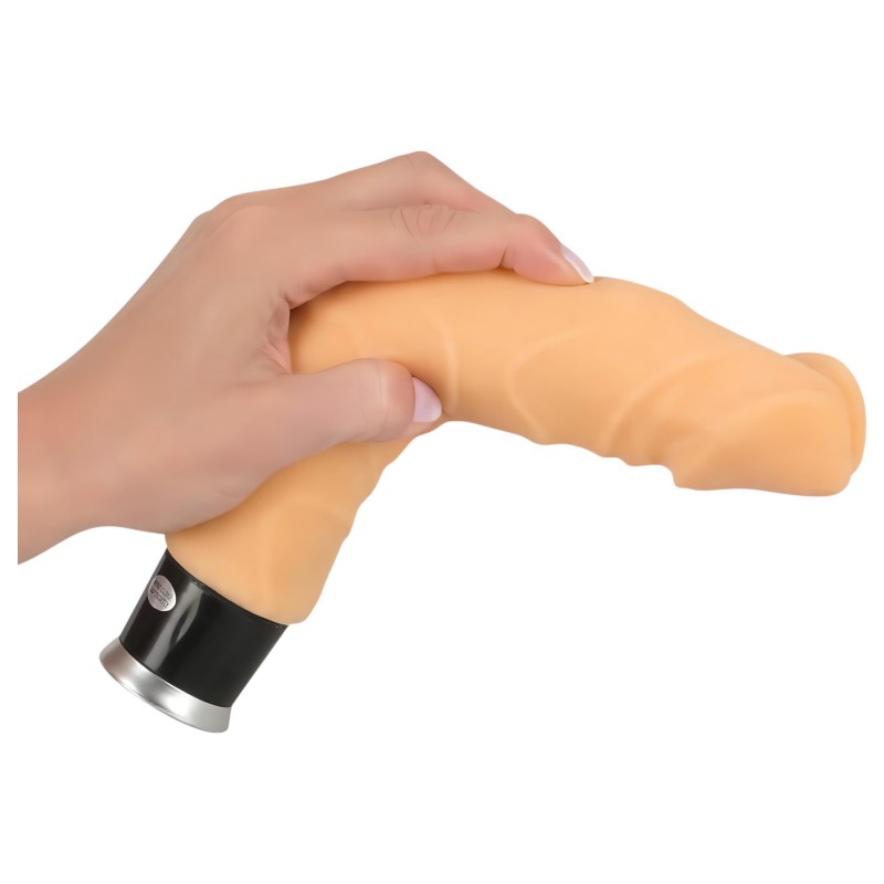 Nature Skin - élethű vibrátor (natúr, 23 cm) 130605 termék bemutató kép