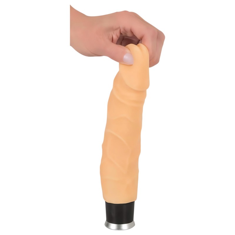 Nature Skin - élethű vibrátor (natúr, 23 cm) 130606 termék bemutató kép
