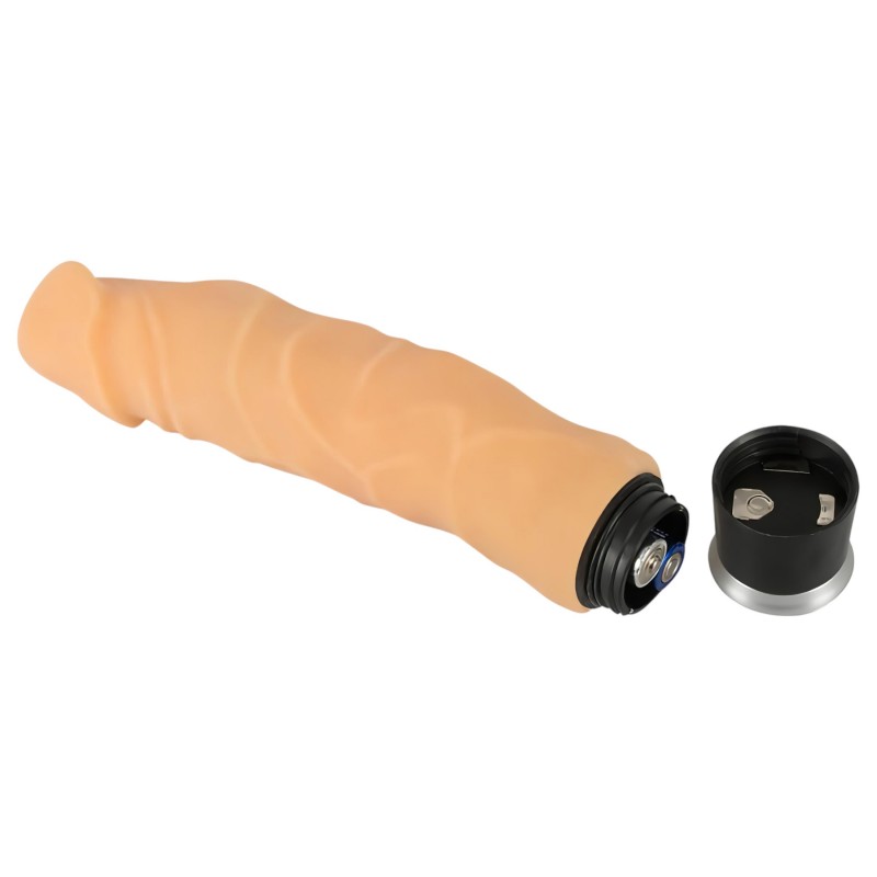 Nature Skin - élethű vibrátor (natúr, 23 cm) 130607 termék bemutató kép