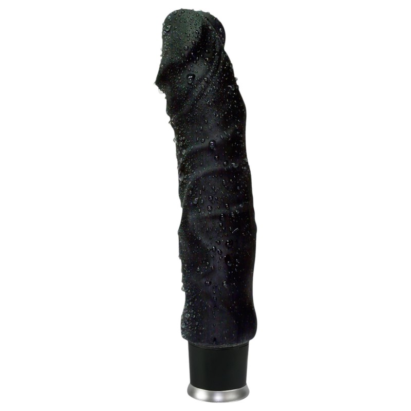 Nature Skin - fekete élethű, bőrhatású vibrátor (22 cm) 157980 termék bemutató kép