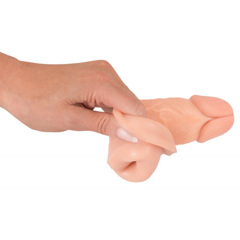 Nature Skin - hosszabbító, vastagító péniszköpeny (15,5cm) 41280 termék bemutató kép