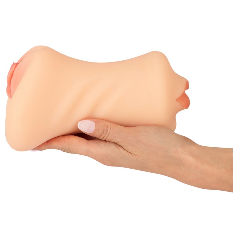 Nature Skin - punci és száj maszturbátor (natúr) 124251 termék bemutató kép