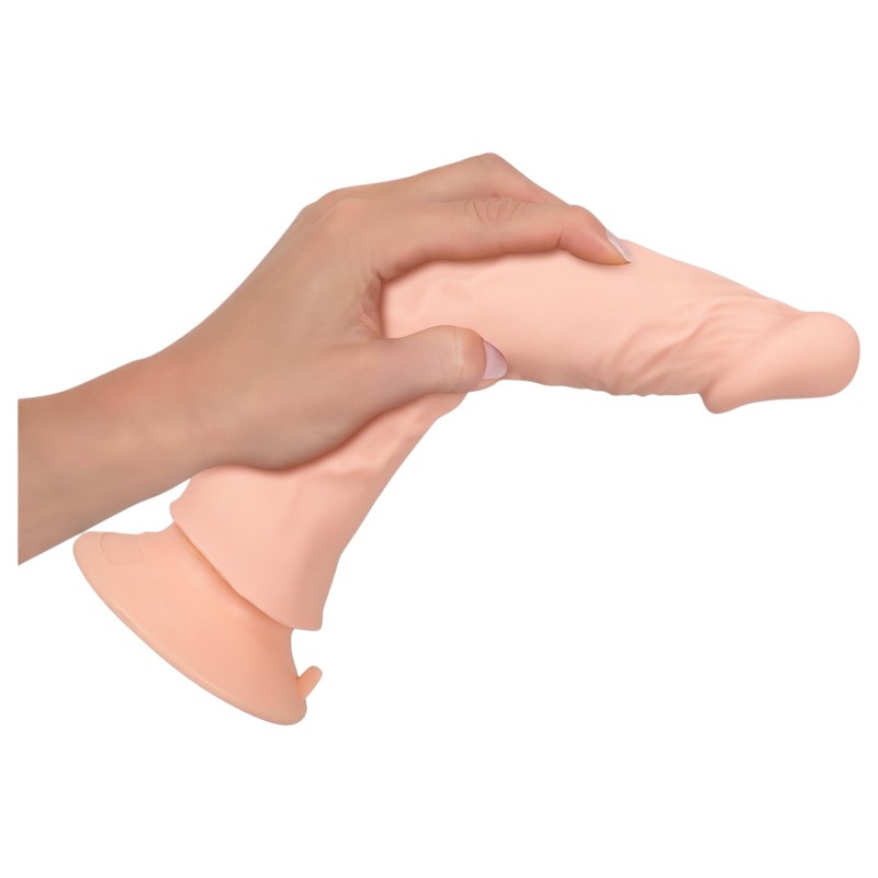 Nature Skin - tapadókorongos vibrátor (natúr) 106559 termék bemutató kép