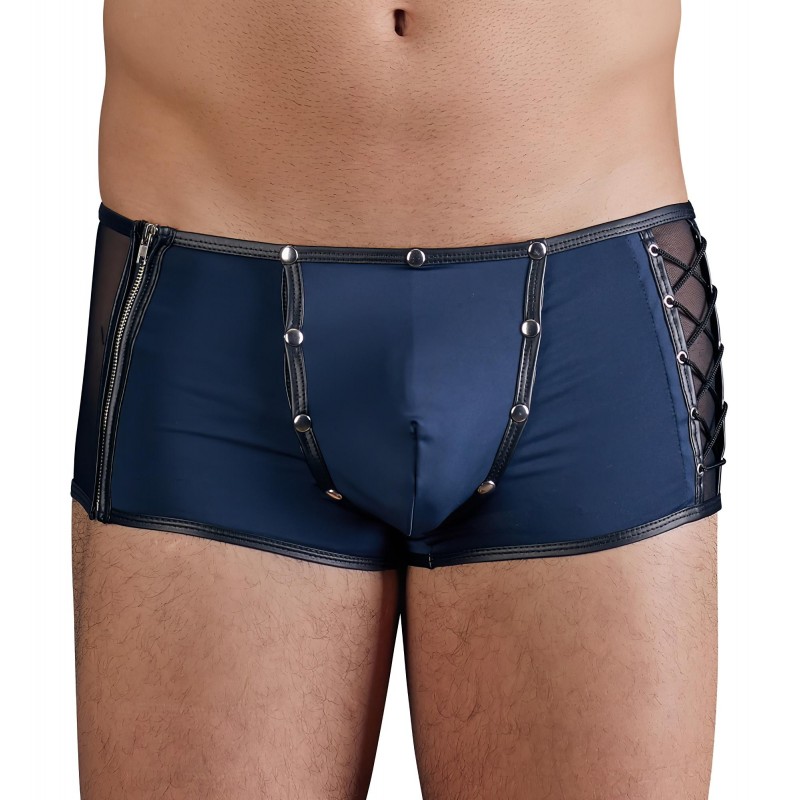 NEK - fekete fűzős-necc betétes férfi boxer (kék) 160991 termék bemutató kép