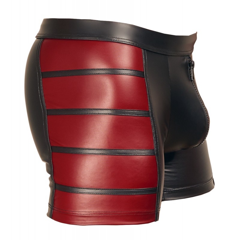 NEK - piros oldalbetétes cipzáros boxer (fekete) 75443 termék bemutató kép