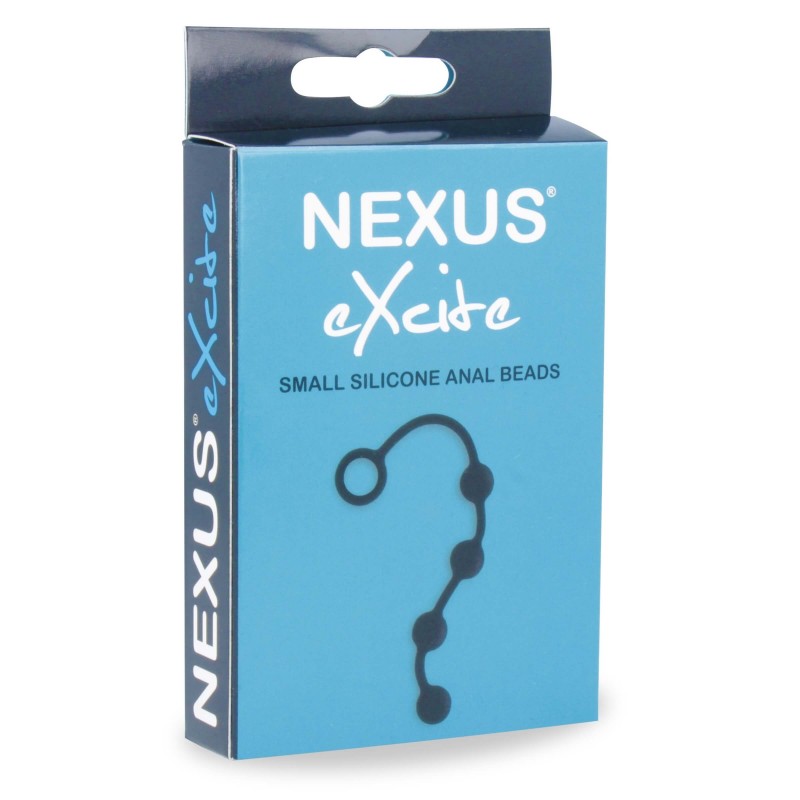 Nexus Excite - 4 gyöngyös anál dildó - fekete (kicsi) 28727 termék bemutató kép
