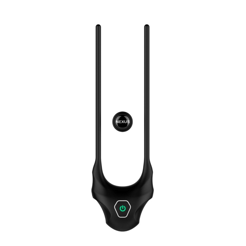 Nexus Forge - állítható, akkus vibrációs lasszó péniszgyűrű (fekete) 77181 termék bemutató kép