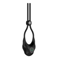 Nexus Forge - állítható, akkus vibrációs lasszó péniszgyűrű (fekete) 77184 termék bemutató kép