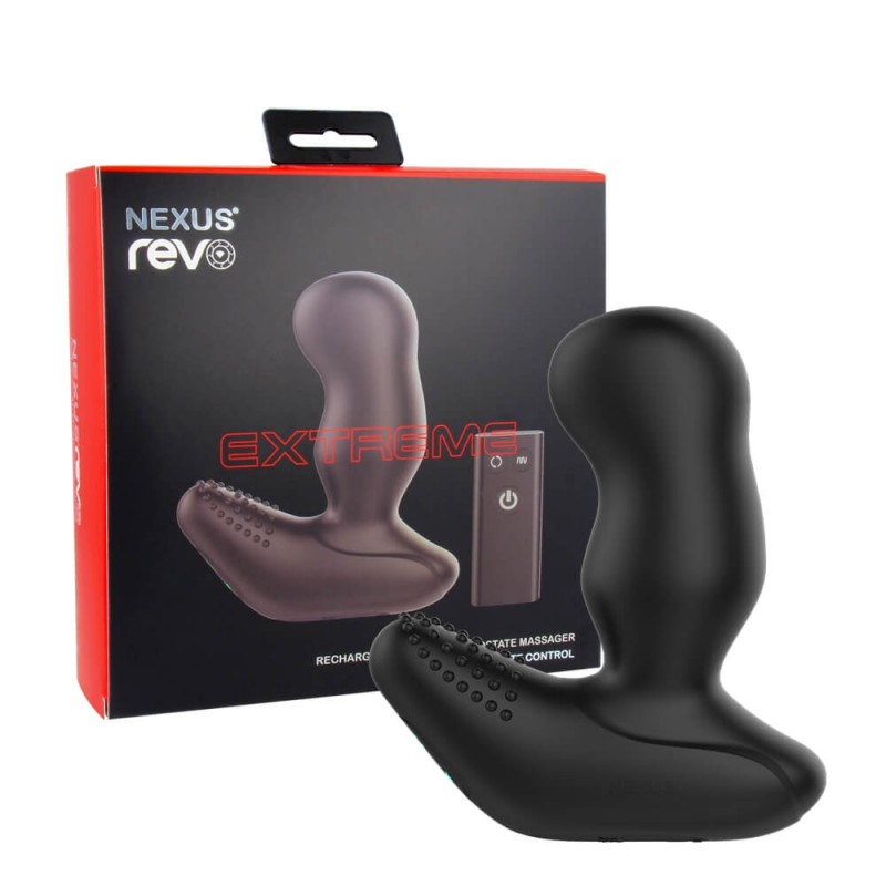 Nexus Revo Extreme - rádiós, forgó prosztata vibrátor (fekete) 93910 termék bemutató kép