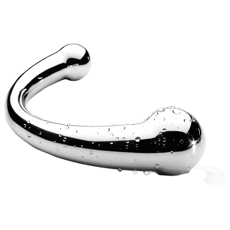 NJOY Pure Wand - anál horog dildó (ezüst) 144864 termék bemutató kép