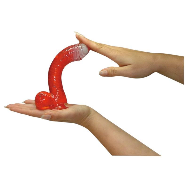 NMC Jolly - vörös klasszikus dildó (17 cm) 169665 termék bemutató kép