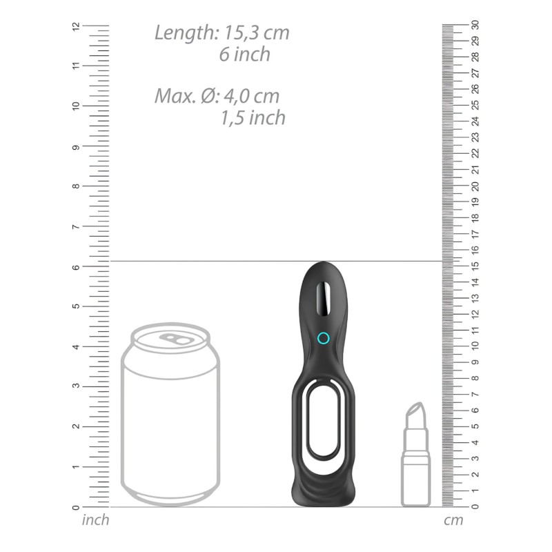 No.88 - vibrációs péniszgyűrű (fekete) 103969 termék bemutató kép
