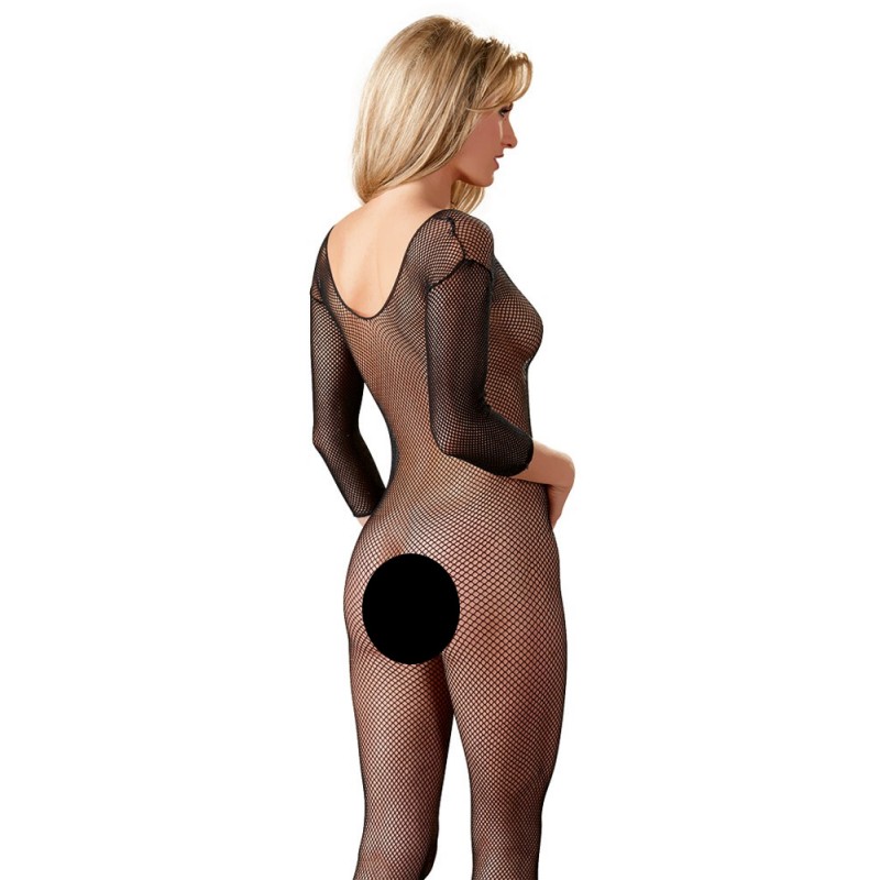 NO:XQSE - Egészalakos necc overál - fekete (S-L) 63333 termék bemutató kép