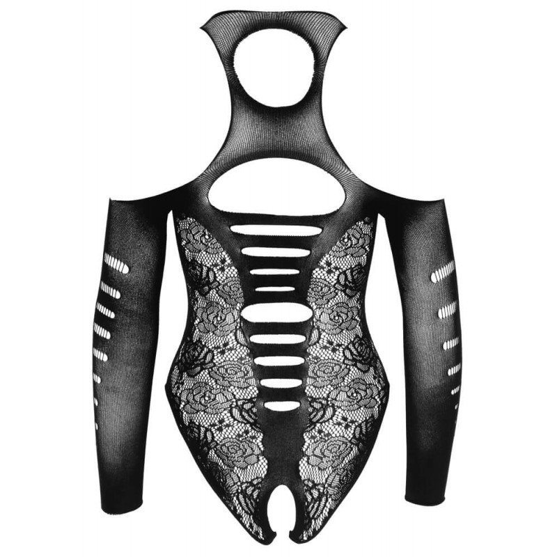 NO:XQSE - masnis body, hosszú ujjal - fekete (S-L) 65348 termék bemutató kép