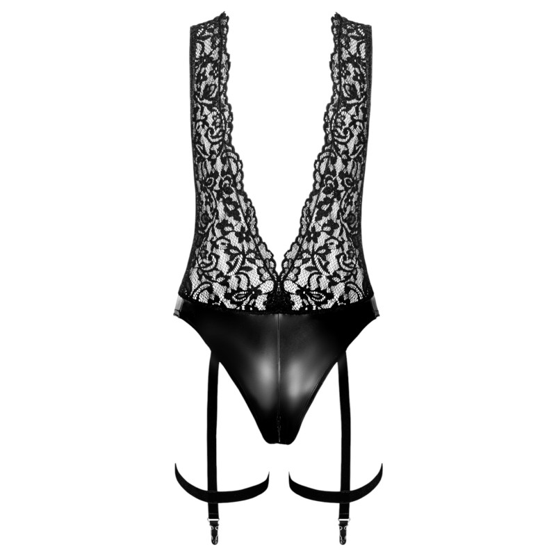 Noir Libido - body harisnyatartóval (fekete) 116244 termék bemutató kép