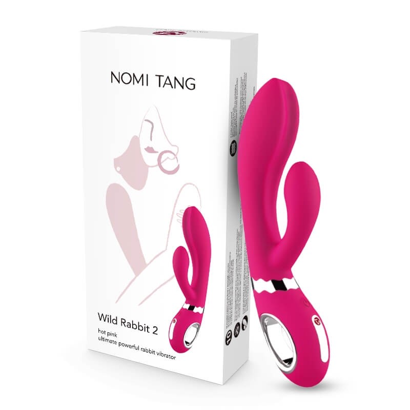 Nomi Tang Wild Rabbit 2 - akkus, csiklókaros G-pont vibrátor (pink) 67969 termék bemutató kép