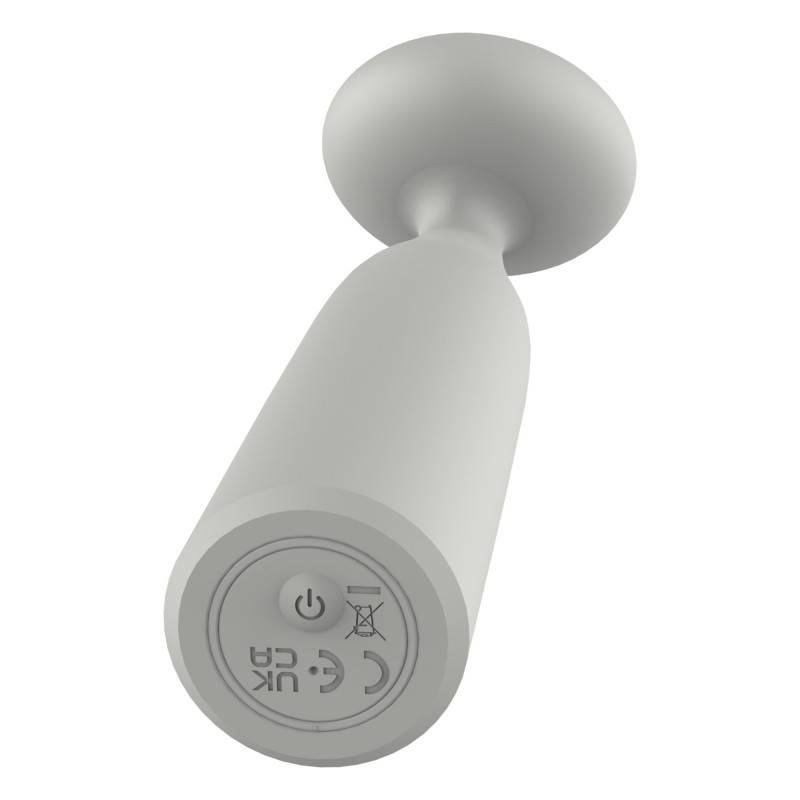 Nude Luna - akkus mini wand vibrátor (szürke) 95279 termék bemutató kép