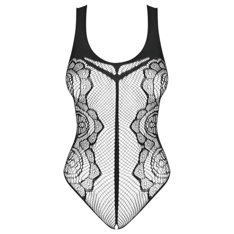 Obsessive B335 - átlátszó, nyitott body (fekete) - S-L 107868 termék bemutató kép