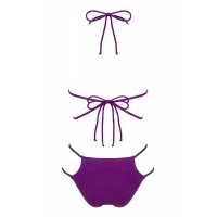 Obsessive Balitta - fényes, nyakpántos bikini (lila) 55331 termék bemutató kép