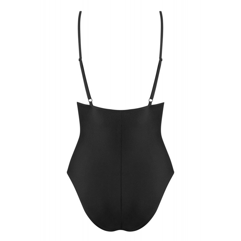 Obsessive Beverelle - fűzős, egyberészes fürdőruha (fekete) 38016 termék bemutató kép