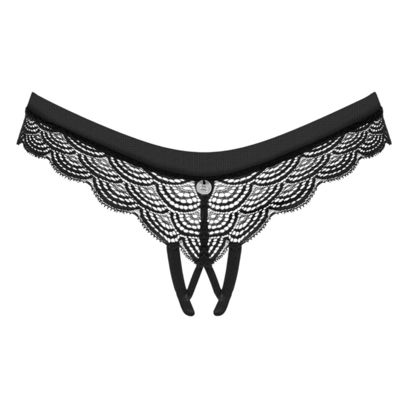 Obsessive Chemeris - nyitott tanga (fekete) 89909 termék bemutató kép