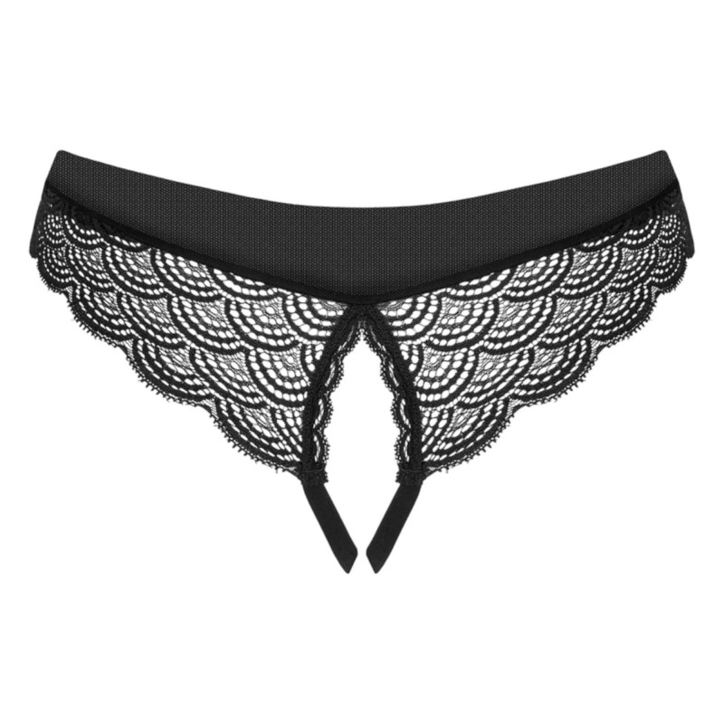 Obsessive Chemeris - nyitott tanga (fekete) 89910 termék bemutató kép