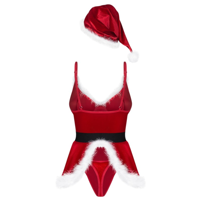 Obsessive Hot Santa - háromrészes mikulás jelmez nőknek (piros) 154027 termék bemutató kép