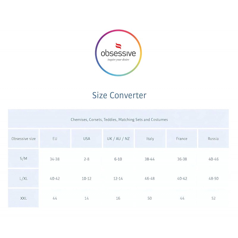 Obsessive Intensa - dupla pántos csipke tanga (fekete) 109732 termék bemutató kép