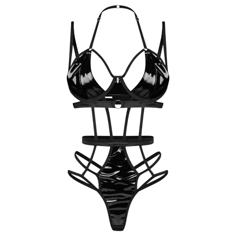 Obsessive Keira - pántos body (fekete) 124559 termék bemutató kép