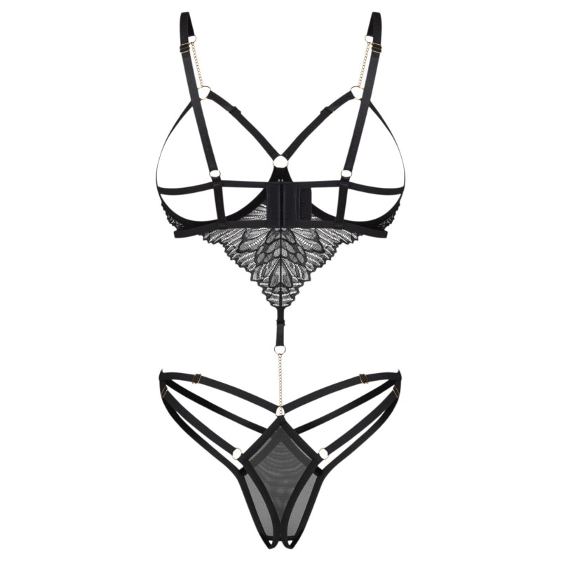Obsessive Matildea - nyitott body (fekete) 152390 termék bemutató kép