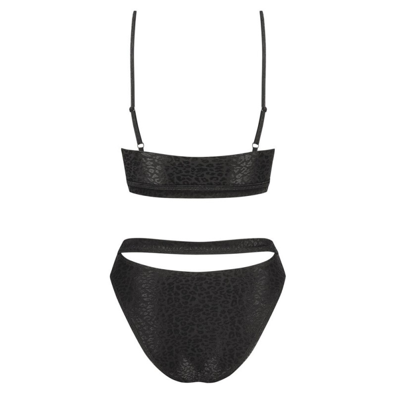 Obsessive Miamelle - pántos sportos bikini (fekete) 63436 termék bemutató kép